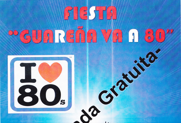 Stop a la fiesta "Guareña va a 80"